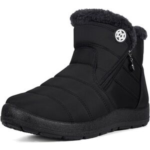 Womens Snow Boots Winter Fur Lined Thermal Ultra Lightweight Non Slip-NWT